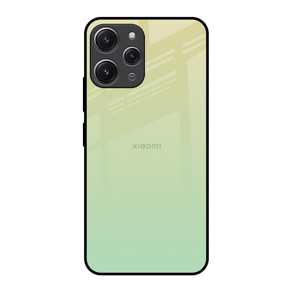 Mint Green Gradient Redmi 12 Glass Back Cover Online