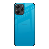 Blue Aqua Redmi 12 Glass Back Cover Online