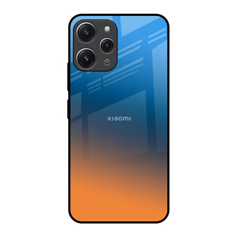 Sunset Of Ocean Redmi 12 Glass Back Cover Online
