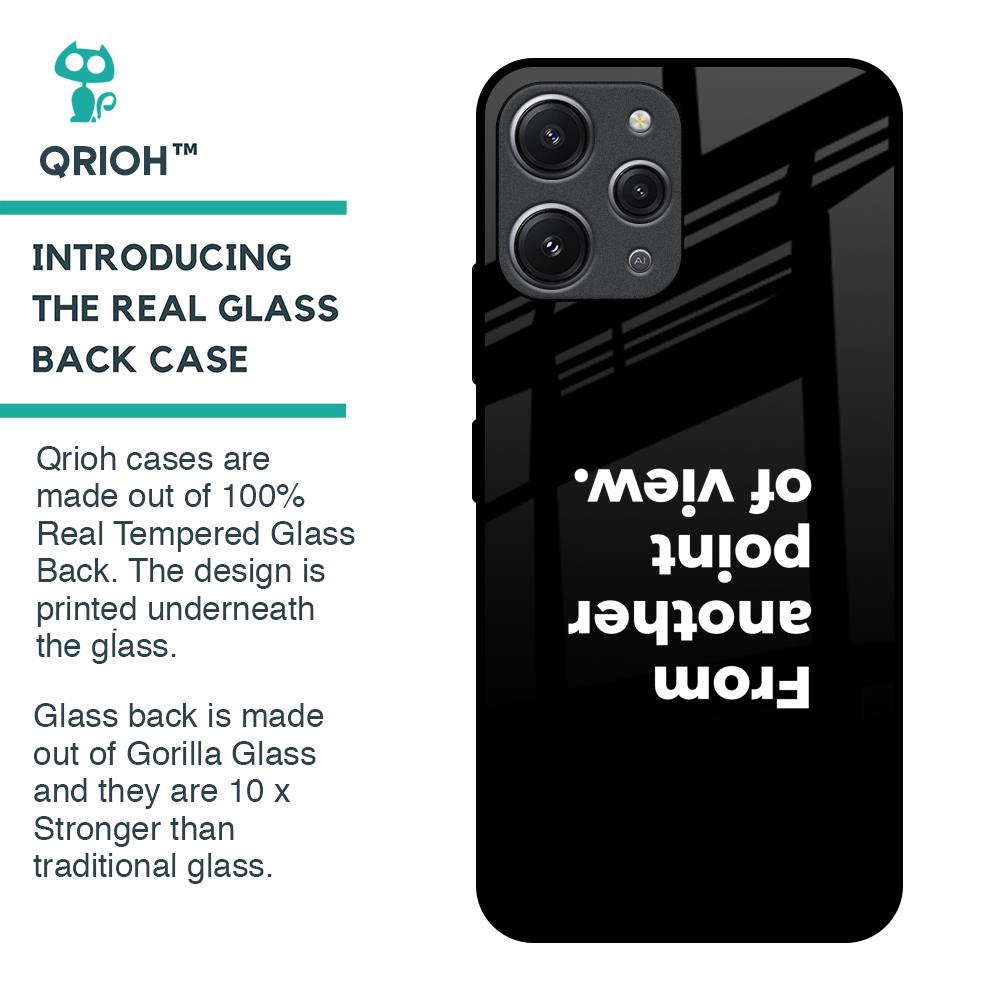 Motivation Glass Case for Redmi 12