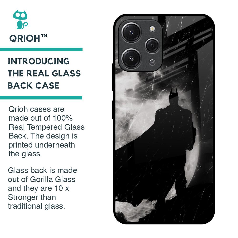 Dark Warrior Hero Glass Case for Redmi 12