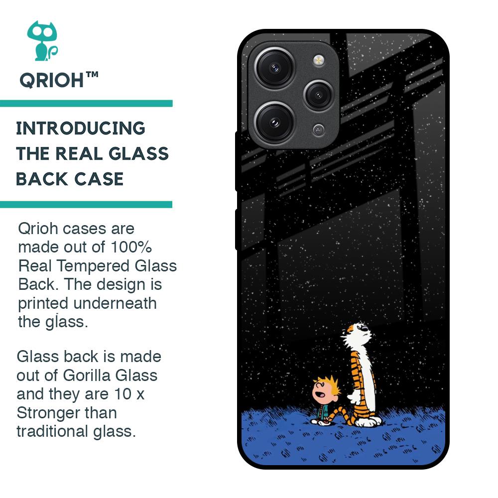 Night Sky Star Glass Case for Redmi 12