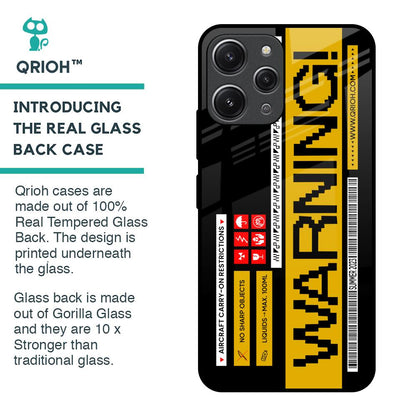 Aircraft Warning Glass Case for Redmi 12