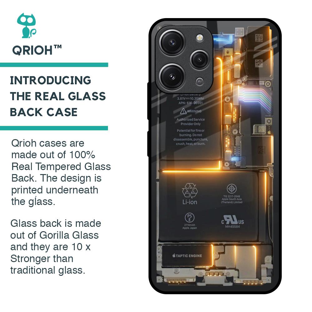 Glow Up Skeleton Glass Case for Redmi 12