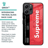 Supreme Ticket Glass Case for Redmi 12