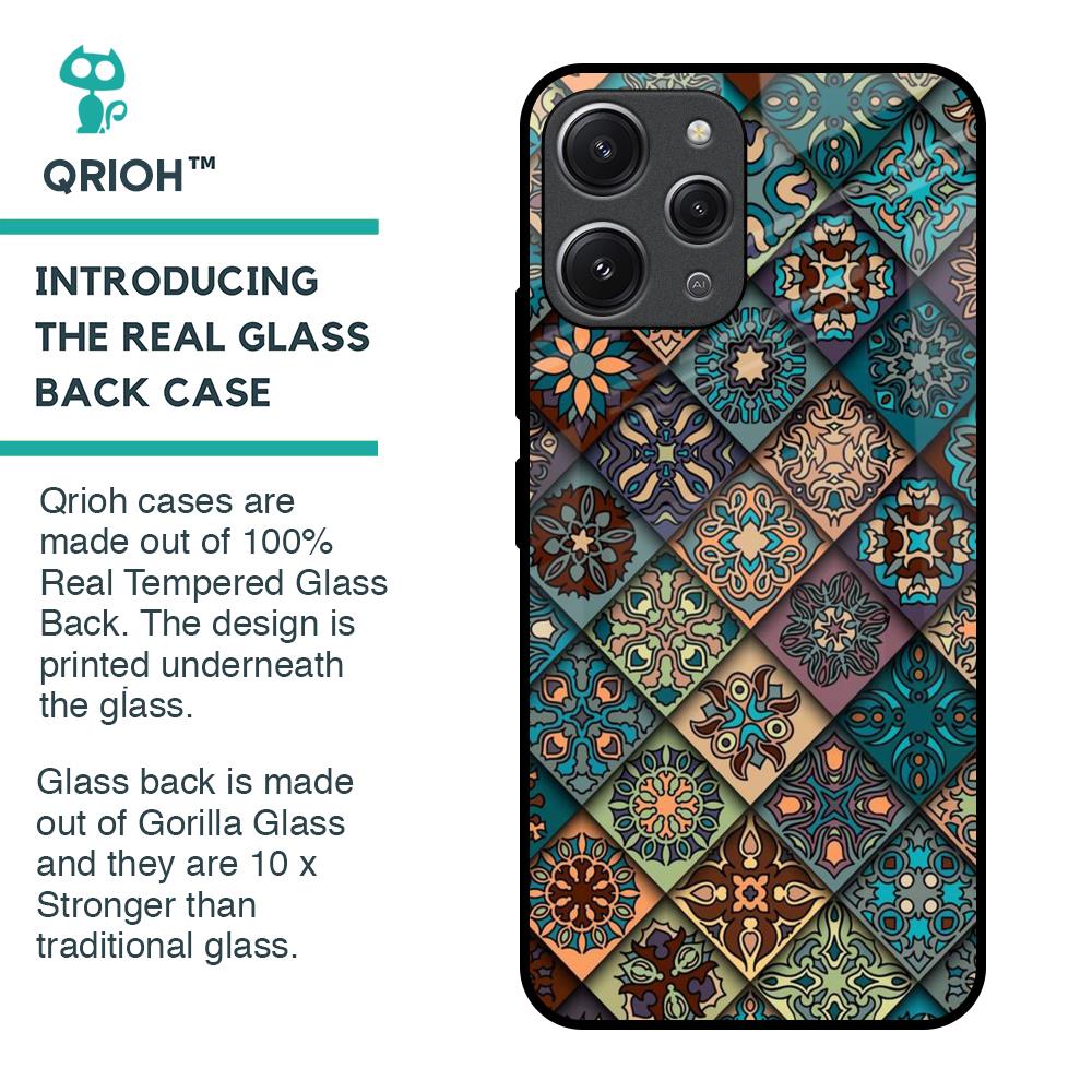 Retro Art Glass Case for Redmi 12