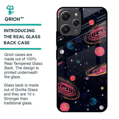 Galaxy In Dream Glass Case For Redmi 12