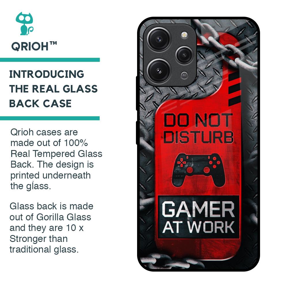 Do No Disturb Glass Case For Redmi 12