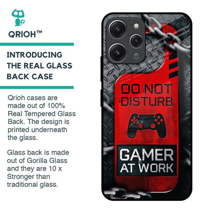 Do No Disturb Glass Case For Redmi 12