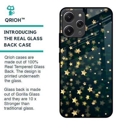Dazzling Stars Glass Case For Redmi 12