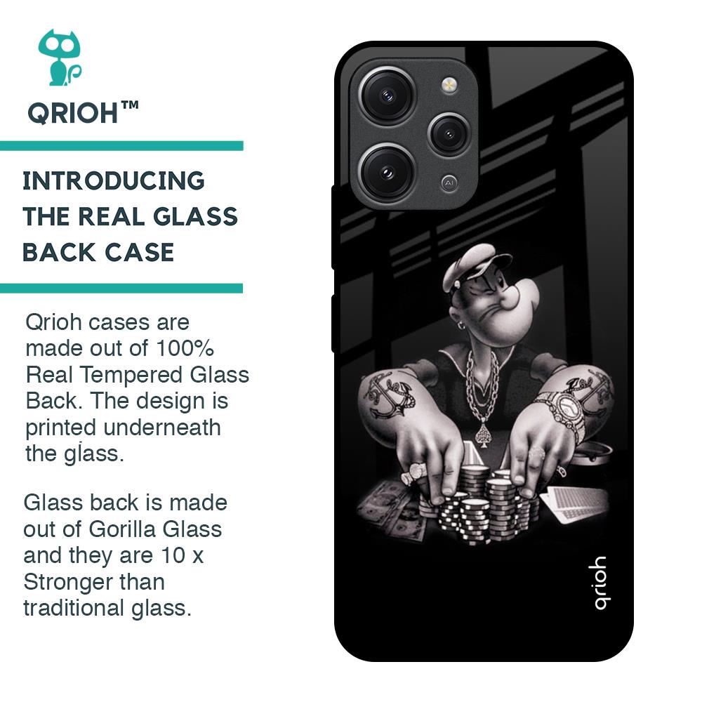 Gambling Problem Glass Case For Redmi 12