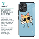 Adorable Cute Kitty Glass Case For Redmi 12