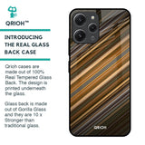 Diagonal Slash Pattern Glass Case for Redmi 12