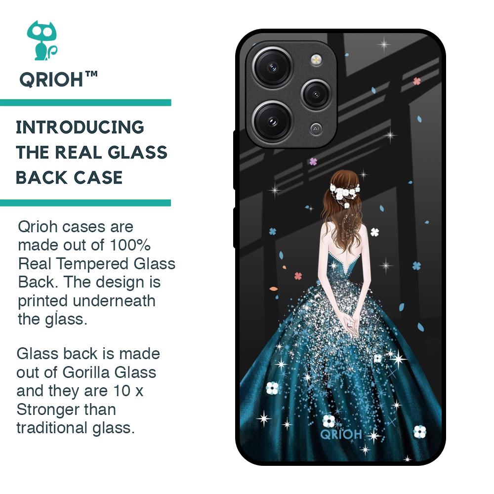 Queen Of Fashion Glass Case for Redmi 12