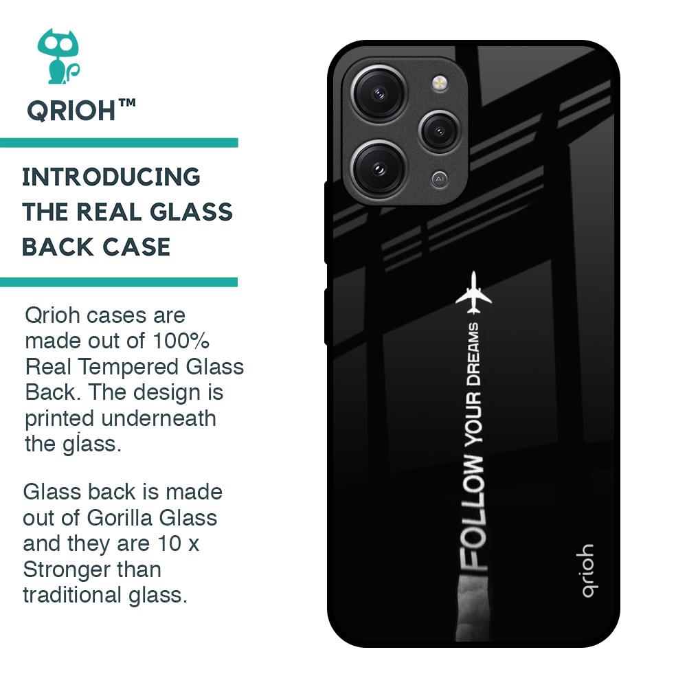 Follow Your Dreams Glass Case for Redmi 12
