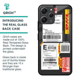 Cool Barcode Label Glass Case For Redmi 12