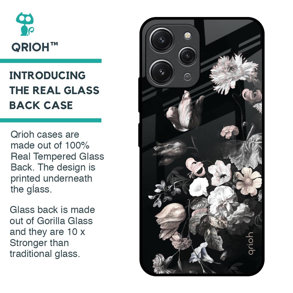 Artistic Mural Glass Case for Redmi 12