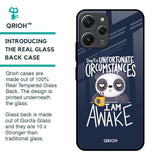 Struggling Panda Glass Case for Redmi 12