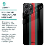 Vertical Stripes Glass Case for Redmi 12