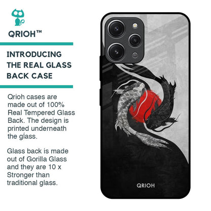 Japanese Art Glass Case for Redmi 12