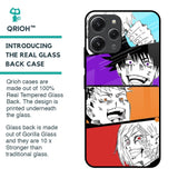 Anime Sketch Glass Case for Redmi 12