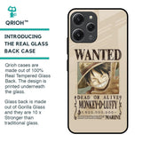Luffy Wanted Glass Case for Redmi 12