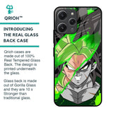 Anime Green Splash Glass Case for Redmi 12