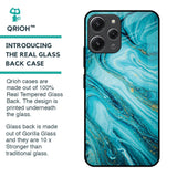 Ocean Marble Glass Case for Redmi 12