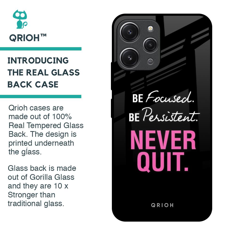 Be Focused Glass Case for Redmi 12