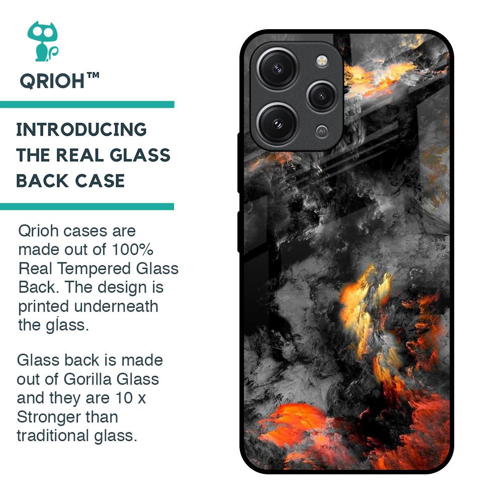 Lava Explode Glass Case for Redmi 12