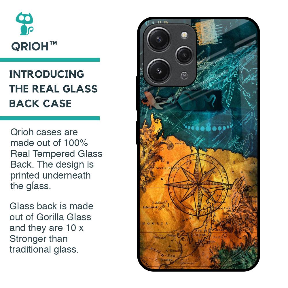 Architecture Map Glass Case for Redmi 12