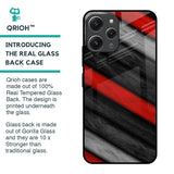 Soft Wooden Texture Glass Case for Redmi 12