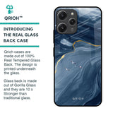 Deep Ocean Marble Glass Case for Redmi 12