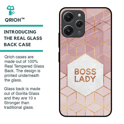 Boss Lady Glass Case for Redmi 12