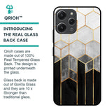 Tricolor Pattern Glass Case for Redmi 12