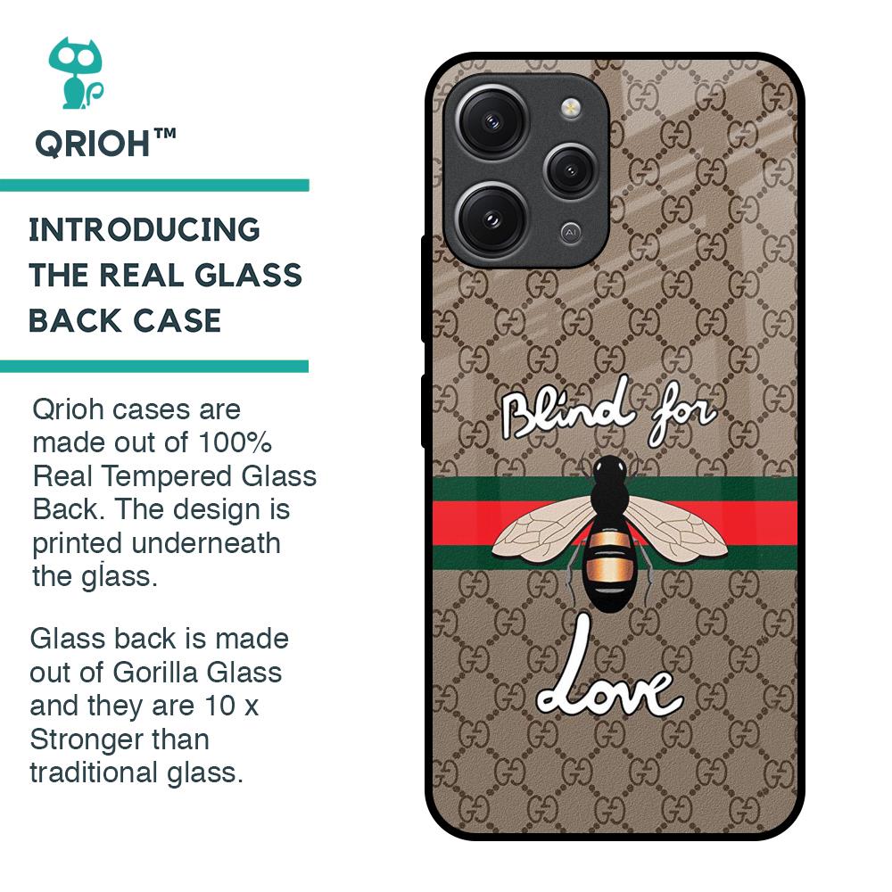Blind For Love Glass Case for Redmi 12