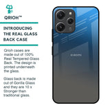Blue Grey Ombre Glass Case for Redmi 12