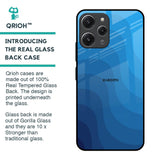 Blue Wave Abstract Glass Case for Redmi 12