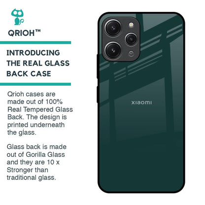 Olive Glass Case for Redmi 12