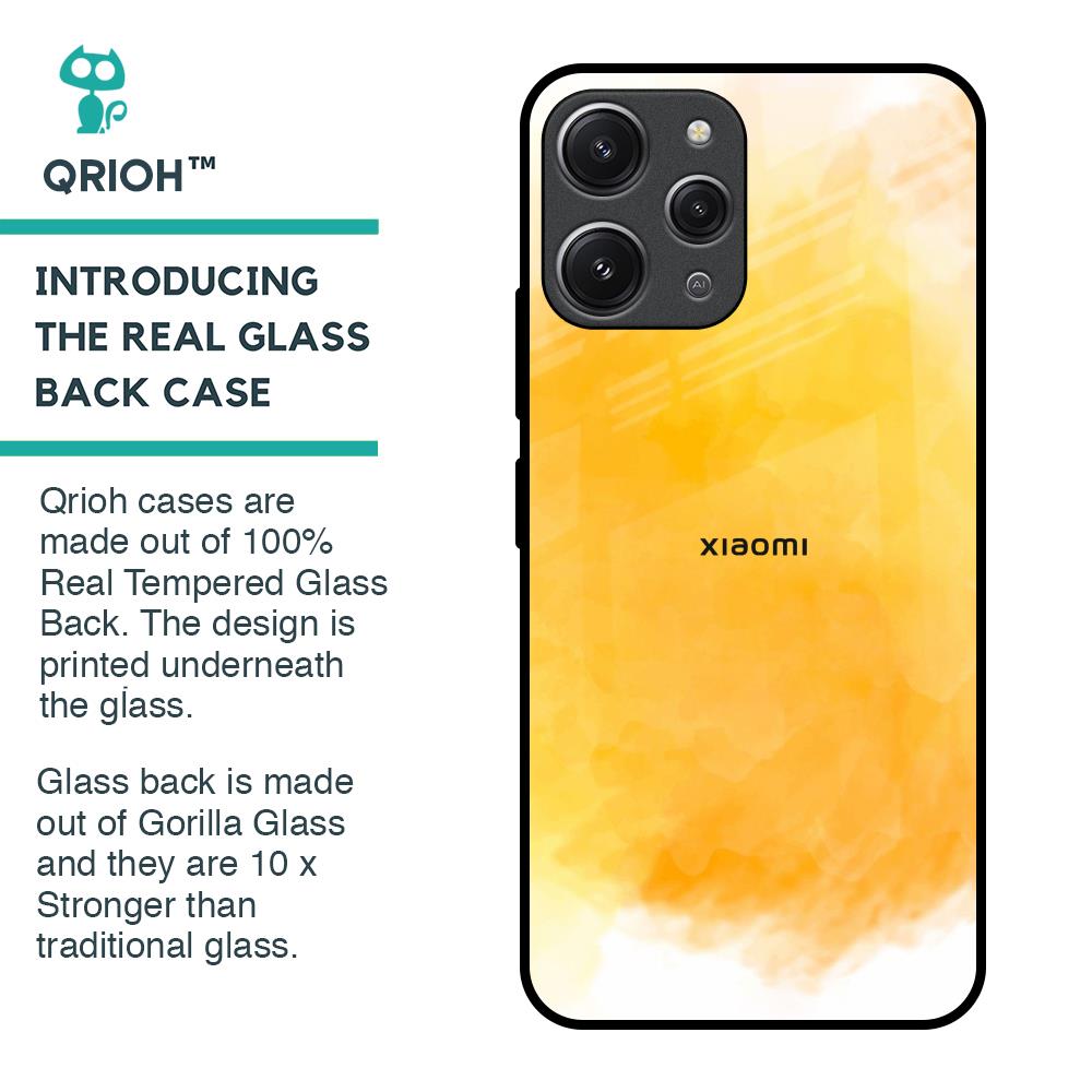 Rustic Orange Glass Case for Redmi 12