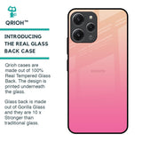 Pastel Pink Gradient Glass Case For Redmi 12