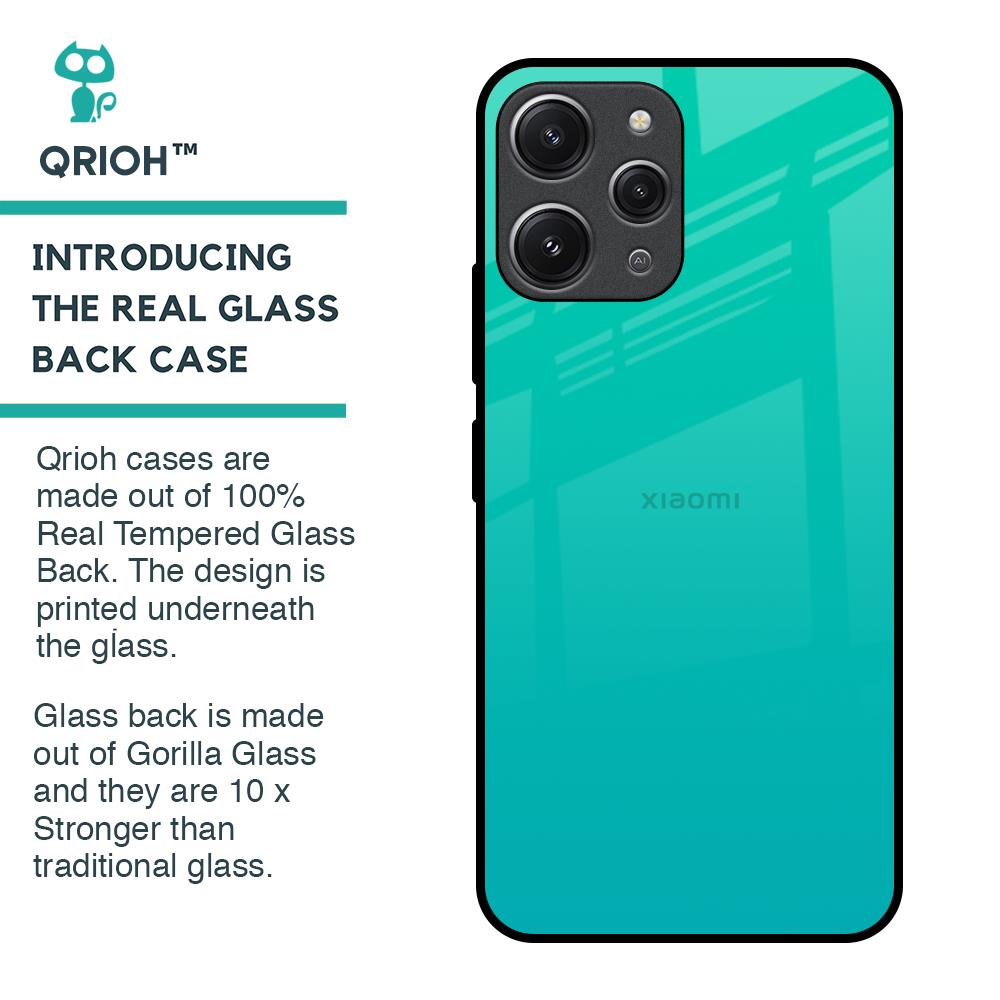 Cuba Blue Glass Case For Redmi 12