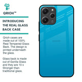 Blue Aqua Glass Case for Redmi 12