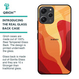 Magma Color Pattern Glass Case for Redmi 12