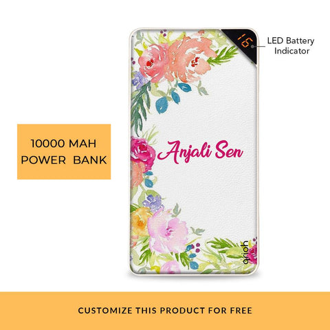 Frosted Petals Customized Power Bank