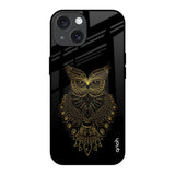 Golden Owl iPhone 15 Glass Back Cover Online