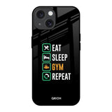 Daily Routine iPhone 15 Glass Back Cover Online