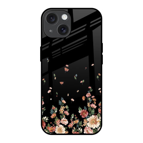 Floating Floral Print iPhone 15 Glass Back Cover Online