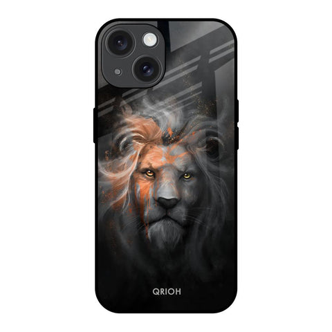 Devil Lion iPhone 15 Glass Back Cover Online