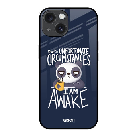 Struggling Panda iPhone 15 Glass Back Cover Online